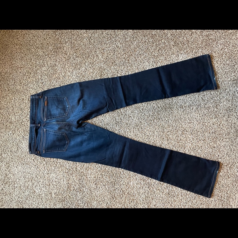 On trend Joe’s Jeans- dark boot cut denim